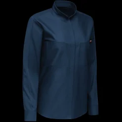 Red Kap Women's Long Sleeve Performance Pro+ Work Shirt with OilBlok + MIMIX® Navy Sale