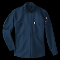 Red Kap Women's Long Sleeve Performance Pro+ Work Shirt with OilBlok + MIMIX® Navy Sale