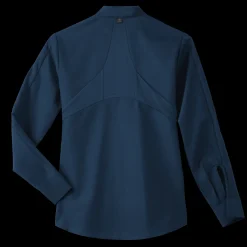 Red Kap Women's Long Sleeve Performance Pro+ Work Shirt with OilBlok + MIMIX® Navy Sale