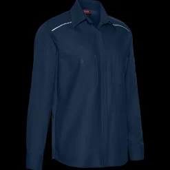 Red Kap Women's Long Sleeve Pro Airflow Work Shirt Navy Discount