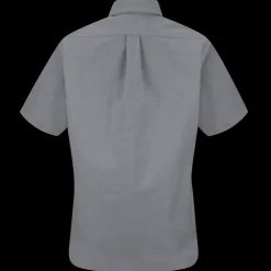 Red Kap Women's Short Sleeve Executive Oxford Dress Shirt Grey Hot